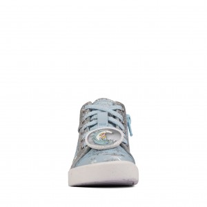 Clarks - City Ice Toddler Light Blue Leather